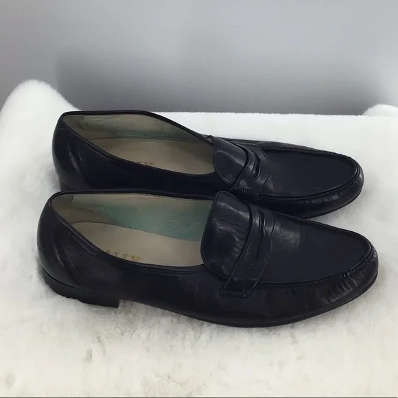 Bally Chancy‎ Nappa Loafers shoes Black leather Tassels men’s size 9 EUC Bally Chancy Nappa Loafers shoes Black leather Tassels men main image 4
